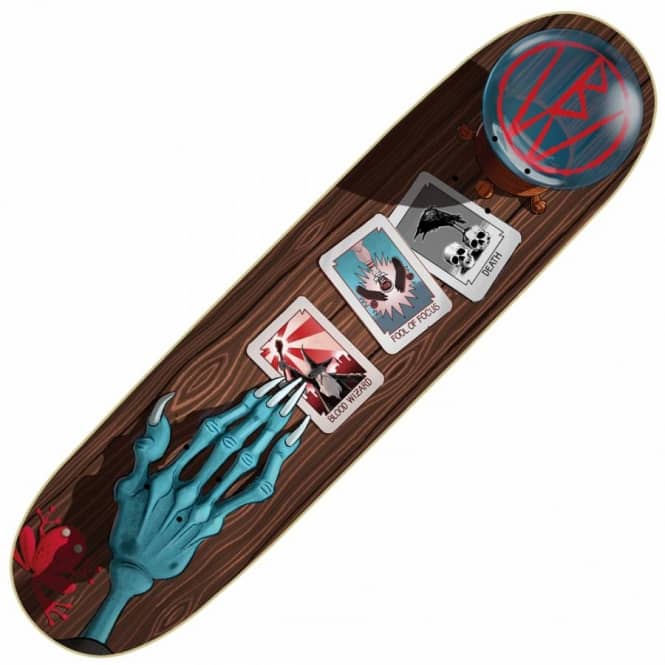 Blood Wizard Blood Wizard Blood Wizard Tarot Ripper Skateboard Deck 8.0''