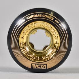 Ruedas Skate Ricta Chrome Core Black Gold 99A 53mm Pack 4