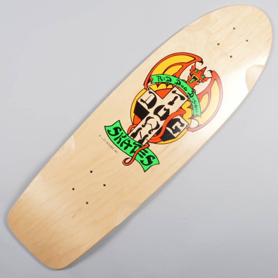 Dogtown Skateboards OG Classic Red Dog Skateboard Deck 9.0