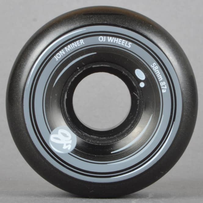 OJs Wheels OJs Wheels Jon Minor Keyframes 87A Black Skateboard Wheels 58mm