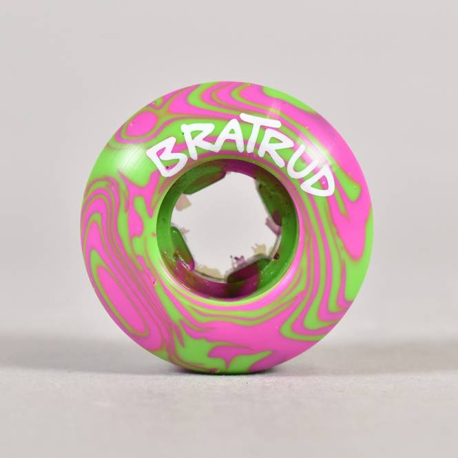 OJs Wheels OJs Wheels Swamp Berries 99A (Pink/Green Swirl) Skateboard Wheels 45mm