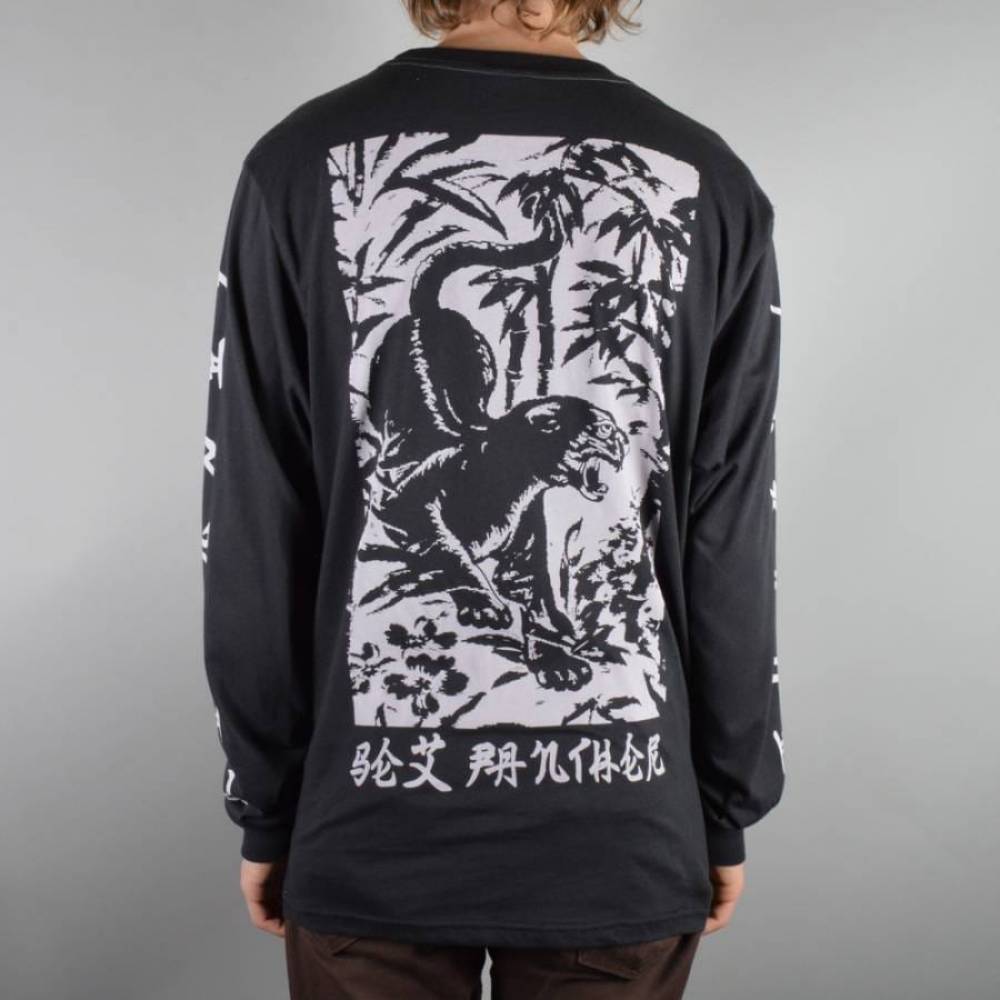 Rip N Dip Sex Panther Long Sleeve Pocket T Shirt Black Skate T