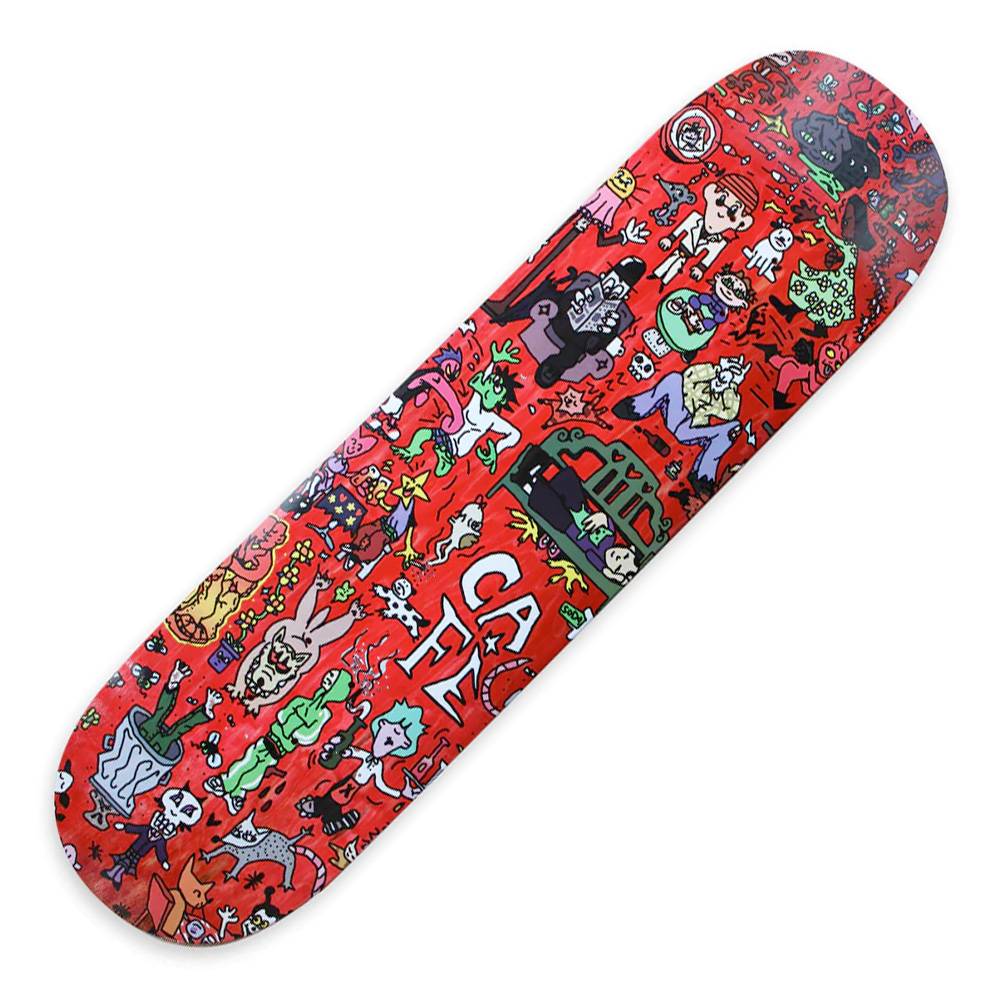 Skateboard Cafe Sex Palace Cheers Red Stain Skateboard Deck 825