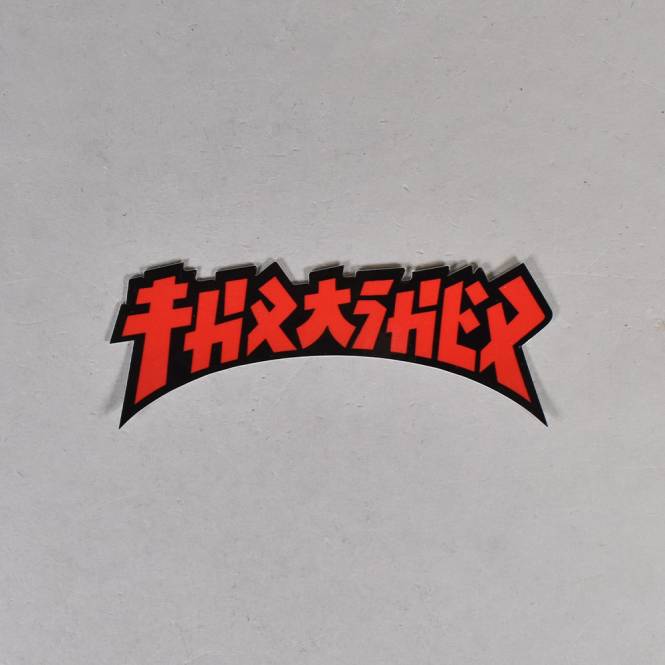 Thrasher Thrasher Godzilla Die Cut (Black/Red) Sticker - 1.5'' x 4''