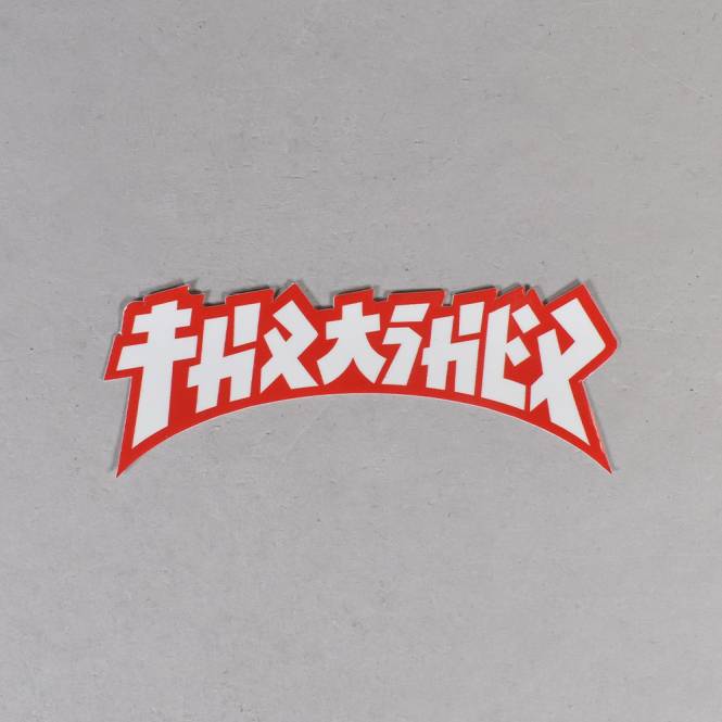 Thrasher Thrasher Godzilla Die Cut (Red/White) Sticker - 1.5'' x 4''