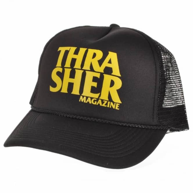 Thrasher Thrasher Thrasher Anti Logo Mesh Cap Black/Yellow