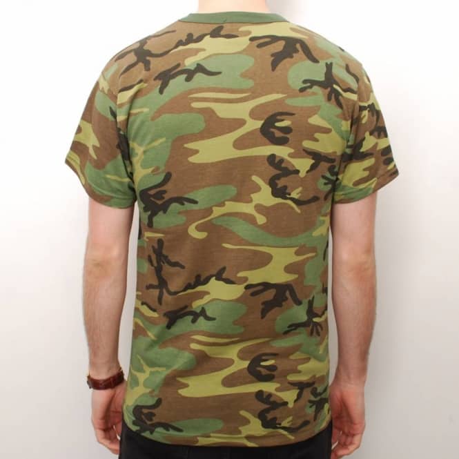 Thrasher Skate + Destroy Skate T-Shirt - Camo - Skate T-Shirts