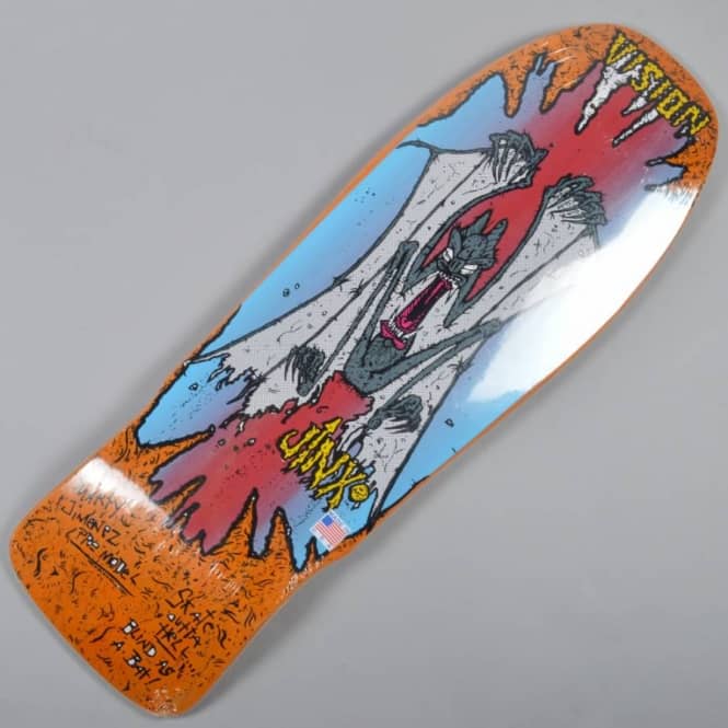 Vision Skateboards Vision Skateboards Original Jinx Reissue Updated Concave Orange Skateboard Deck 10.0